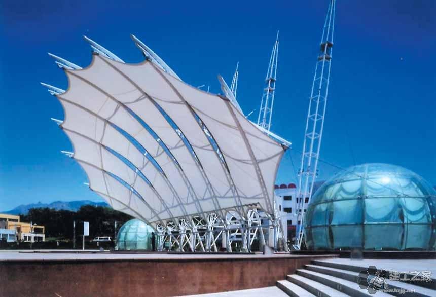 境外车棚膜结构网架